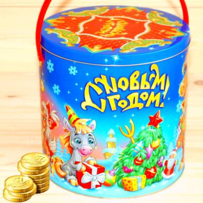 Недорогой детский новогодний подарок 1000 грамм в Королеве
