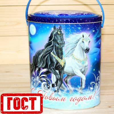 Сладкий новогодний подарок по ГОСТу в жестяной упаковке в Королеве