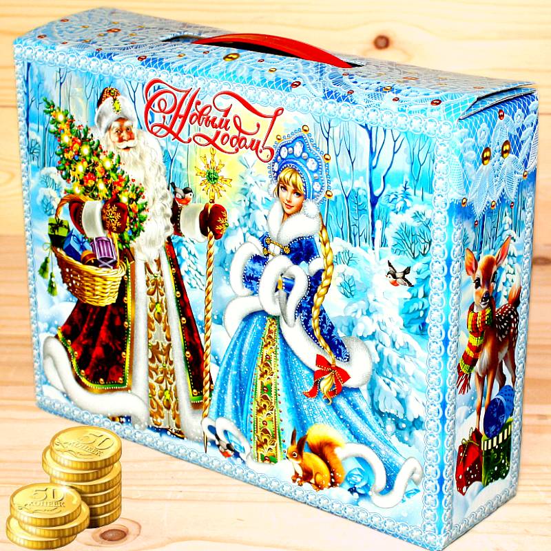 Недорогой детский новогодний подарок 1000 грамм в Королеве